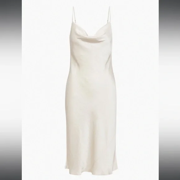 Aritzia Cowl Slip Dress in white - Picture 3 of 5